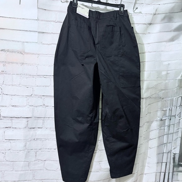 Women’s Barrel - High Rise Deep Black Pants. - Picture 2 of 5